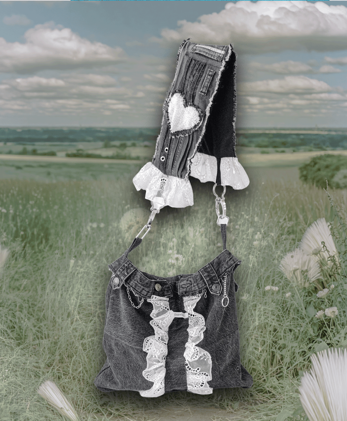 Denim Statement Bag